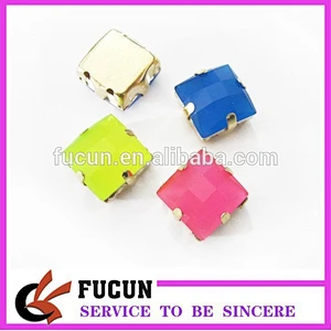 colors rhinestone with metal setting