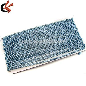 Rhinestone Trimming Sew on with Plastic cup base Plastic Trim Glass Stone
