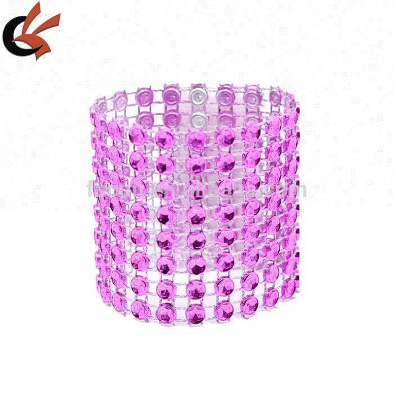 Wholesale Napkin Rings Silver Bling Rhinestone Diamond Elegant Wedding Party Handmade Napkin Ring