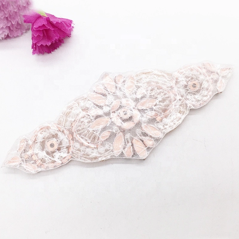 Custom design rhinestone hot fix rhinestone applique patch motif for wedding decors