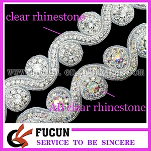 crystal embellishments rhinestone applique patch rhinestone applique trimming