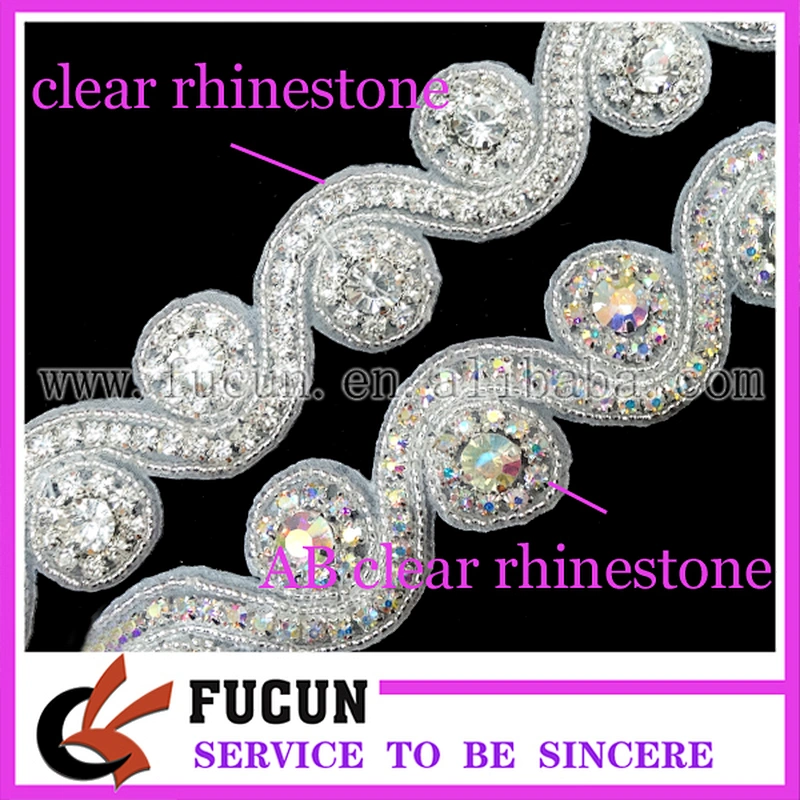 crystal embellishments rhinestone applique patch rhinestone applique trimming