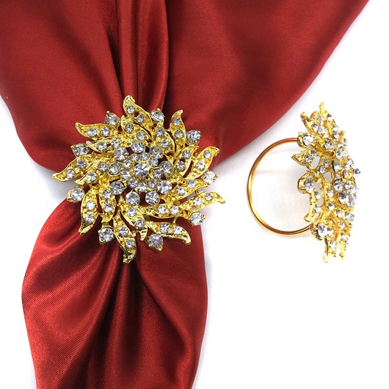 gold metal wholesale wedding napkin rings