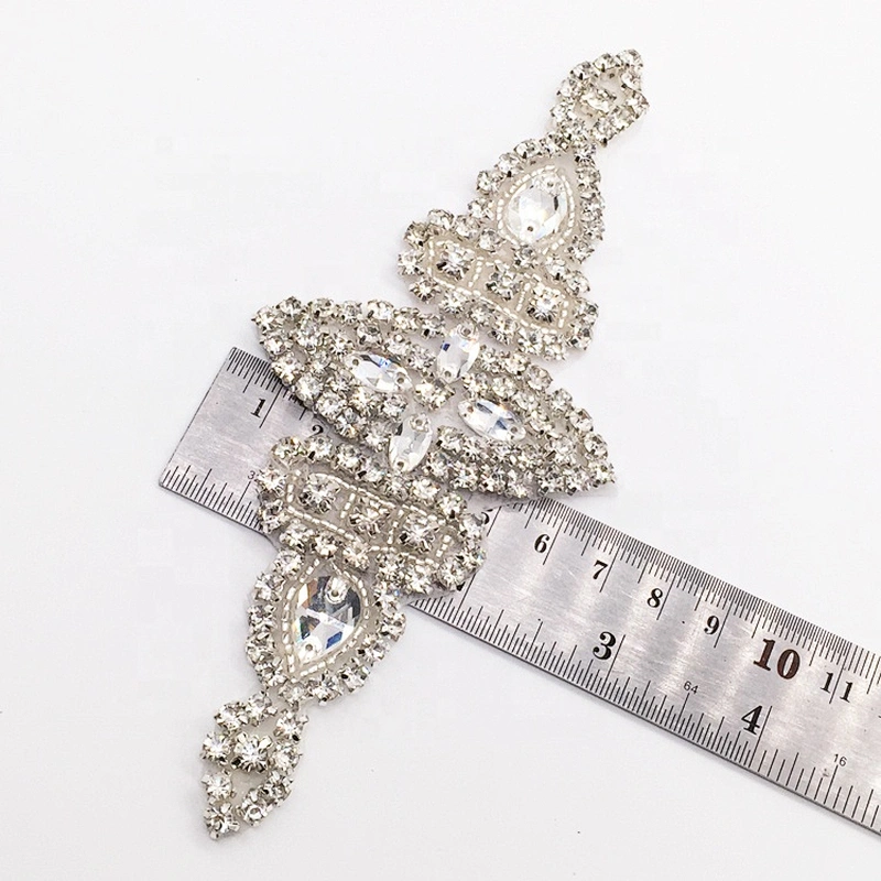 custom rhinestone iron on transfers rhinestone bridal dress appliques wholesale