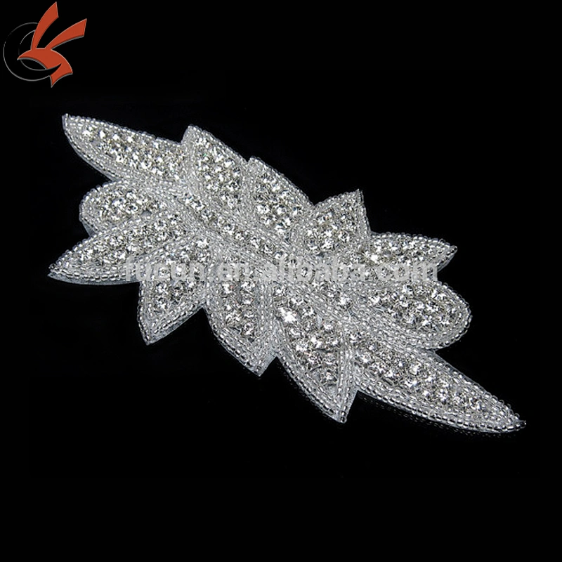 China manufacturer rhinestone applique for wedding dress