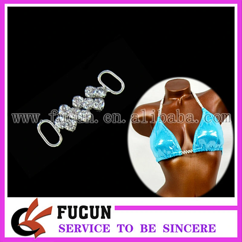 hot sale wholesale competition crystal rhinestone bikini connector