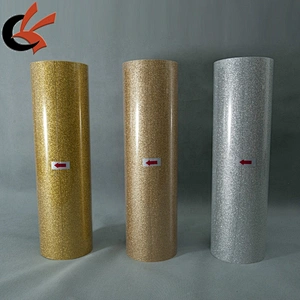 Gold Glitter Heat Transfer Vinyl For T-shirt Heat Press Or Iron on Cutting Film