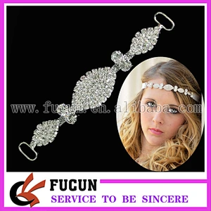 Crystal Headband Connector Slider Strap rhinestone Connector
