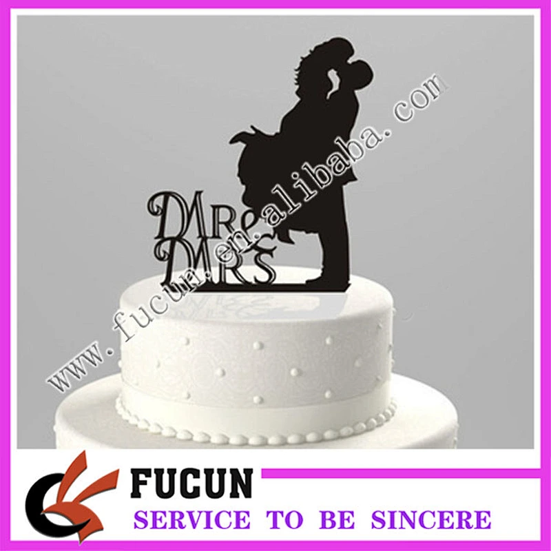 Acrylic wedding cake topper