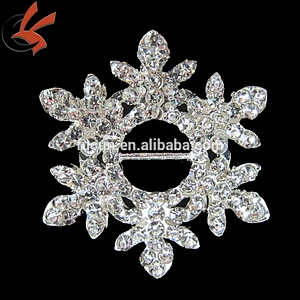 snowflake christmas decorative rhinestone buckles