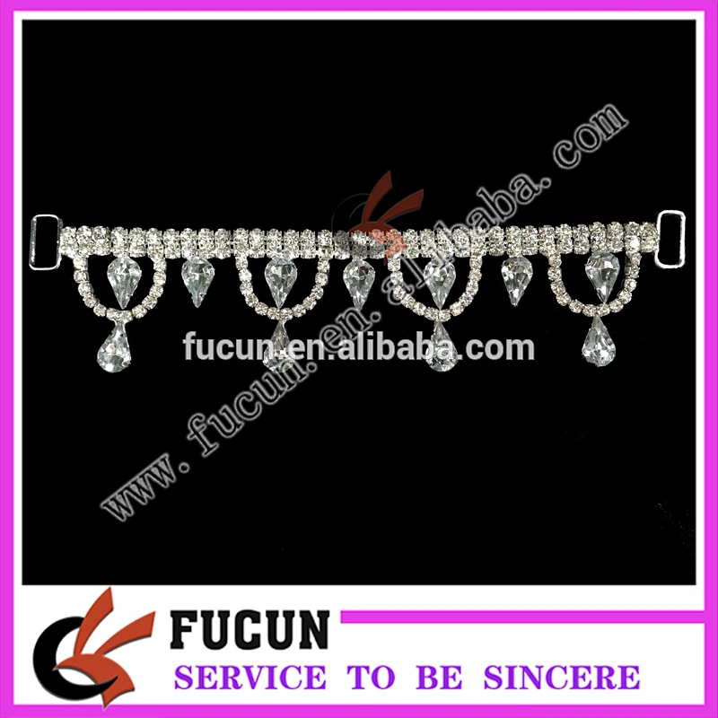 NPC IFBB fitness posing competition Rhinestone chain bikini side connector