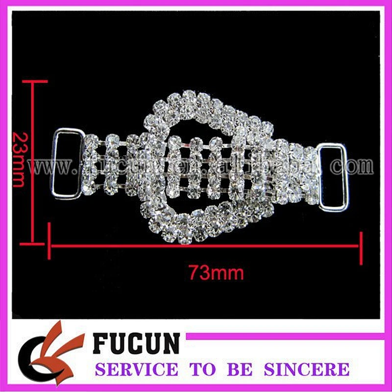 Crystal Rhinestone Bikini Connector Buckle Metal Chain For Swimwmming Wear