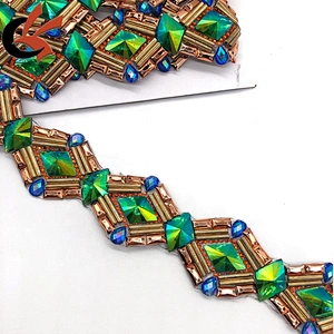 Shoes Garment Decoration New Hotfix Rhinestone tape Trim Crystal Mesh Strass Chain