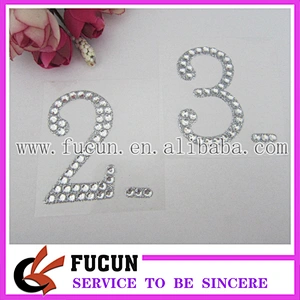 New self rhinestone adhesive sticker digital crystals gems sticker