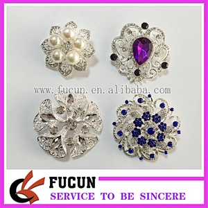 fashionable jewelry bridal invitation decorative brooches wedding crystal vintage brooch