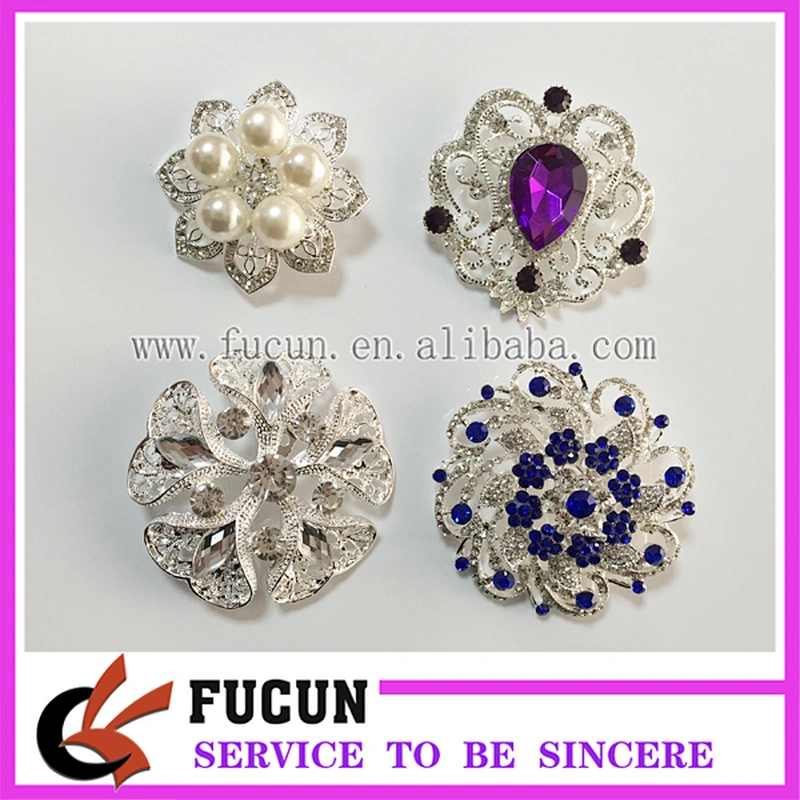 fashionable jewelry bridal invitation decorative brooches wedding crystal vintage brooch