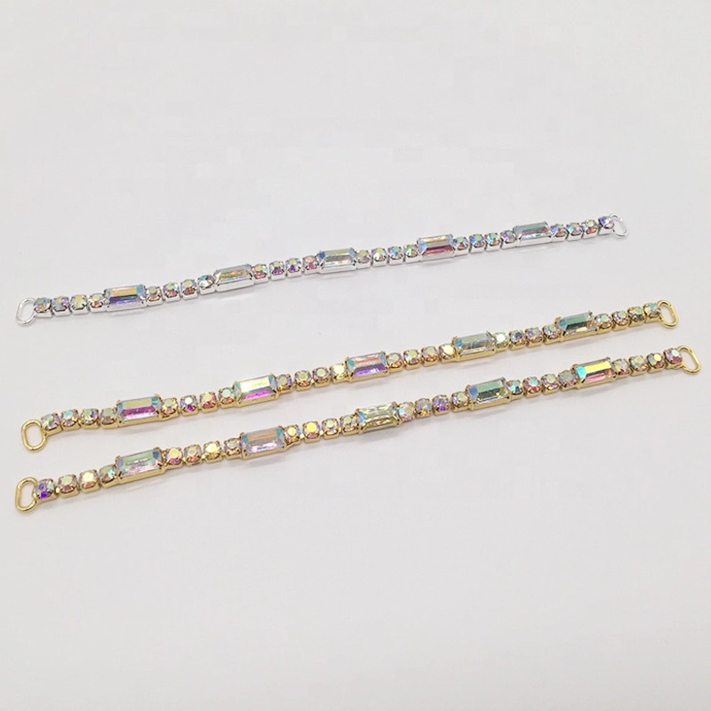 unique fashion new ab crystal color rhinestone thin bikini connectors for bottom bikini