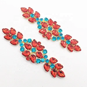 Rhinestone Main Acrylic Stone body chain jewelry applique for women dress