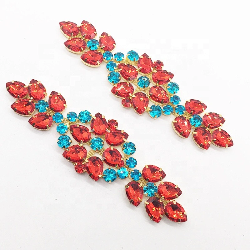 Rhinestone Main Acrylic Stone body chain jewelry applique for women dress