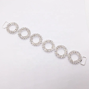 Crystal Bikini Round Circular Design Rhinestone Bikini Connector
