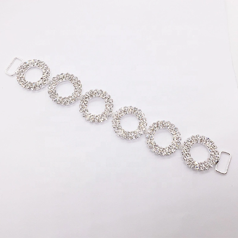 Crystal Bikini Round Circular Design Rhinestone Bikini Connector