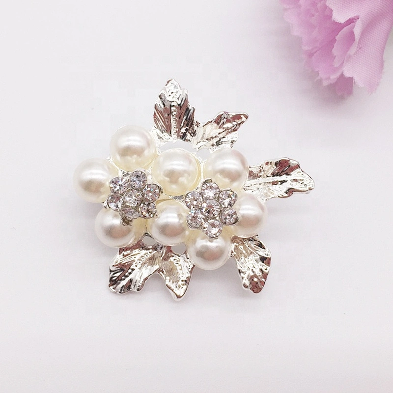 Wholesale nice quality flower lapel pin silver brooch cheap jewelry bulk