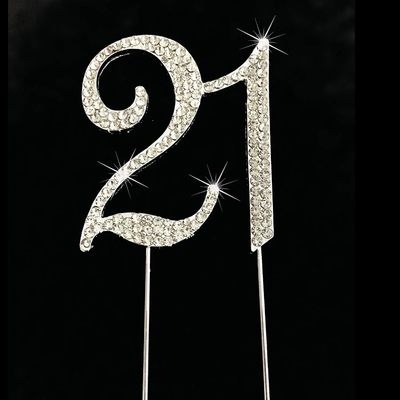 Number 15 rhinestone Cake Topper Wedding Anniversary Birthday Number cake topper