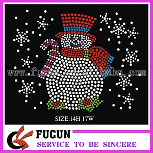 Alibaba Wholesale Christmas Iron On Hot Fix Rhinestone Transfer Motif