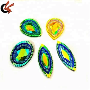 China Wholesale Flatback Resin Acrylic for clothes decoration