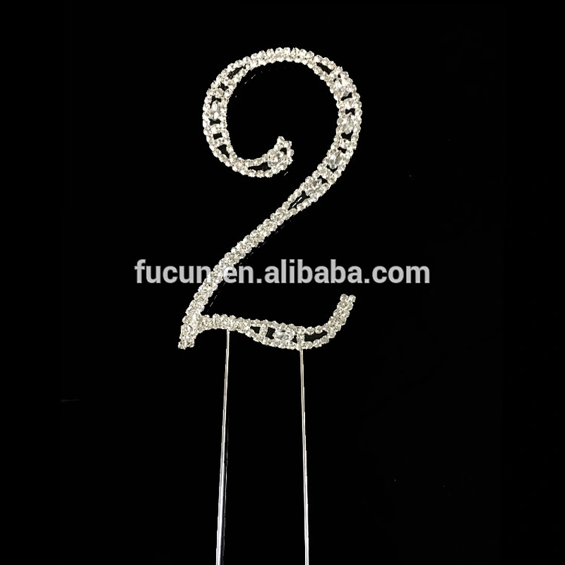 diamante fugure number 0 1 2 3 4 5 6 7 8 9 birthday cake topper