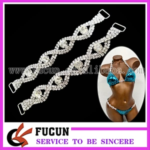 Competition Bikini Suit Rhinestone bikini Connector diamond connector