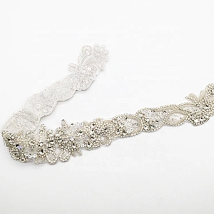 Fashion Wedding Jewelry Simple Charm Vintage Crystal Rhinestone Waistband Applique