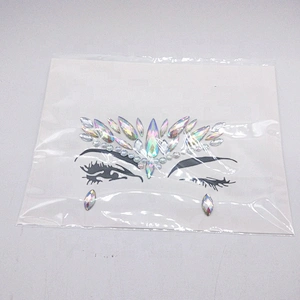 Festival party Temporary Tattoos adhesive face Jewels and body crystal stickers