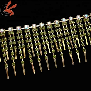 New rhinestone chain crystal trims diamante pendent trimming