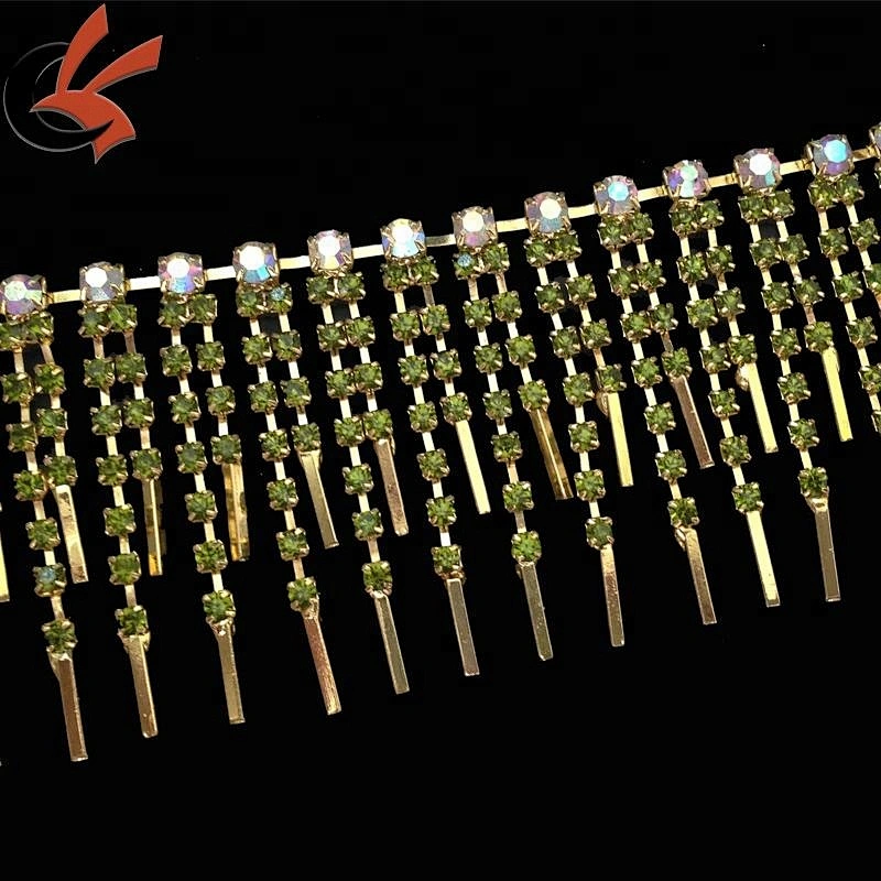 New rhinestone chain crystal trims diamante pendent trimming