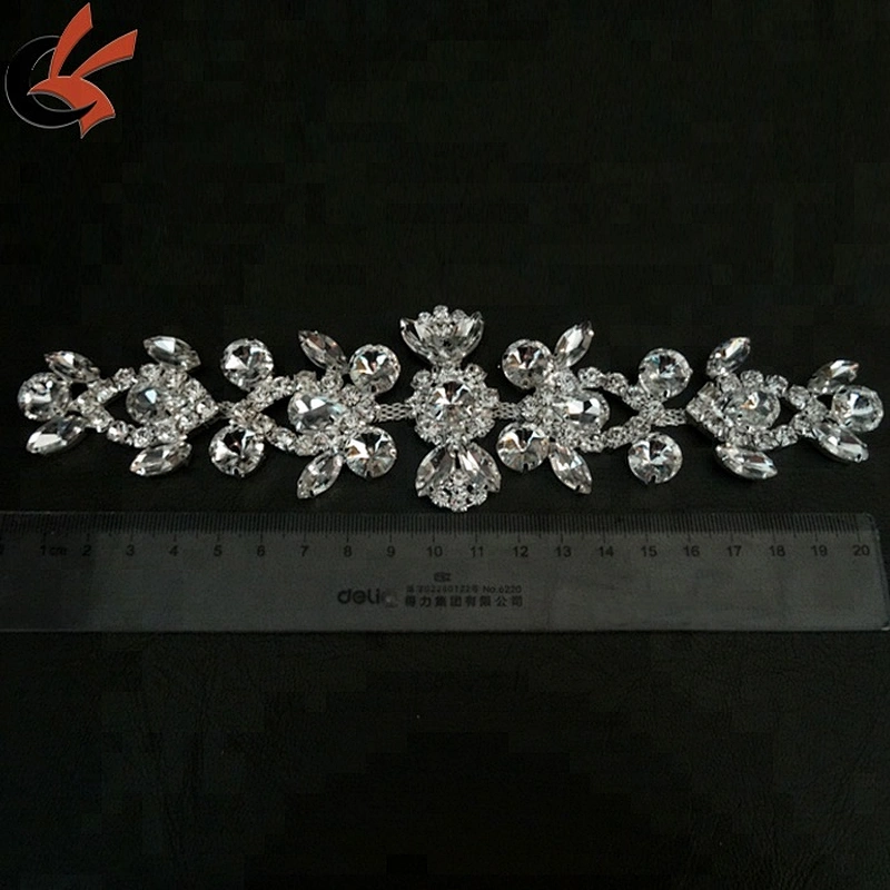wholesale Wedding Bridal Sash Crystal Rhinestone Applique headpiece applique