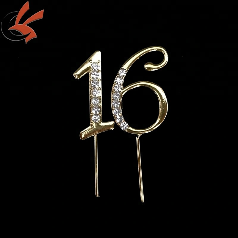 Number 1 2 3 4 5 6 7 8 9 0 3.5cm height Birthday Number Cake Topper