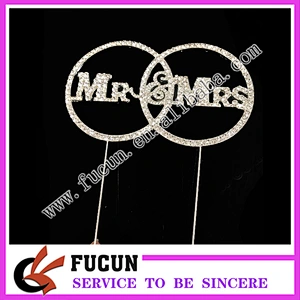 wholesale super wedding table centerpieces rhinestone cake topper wedding 9*15cm