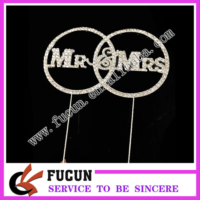 wholesale super wedding table centerpieces rhinestone cake topper wedding 9*15cm