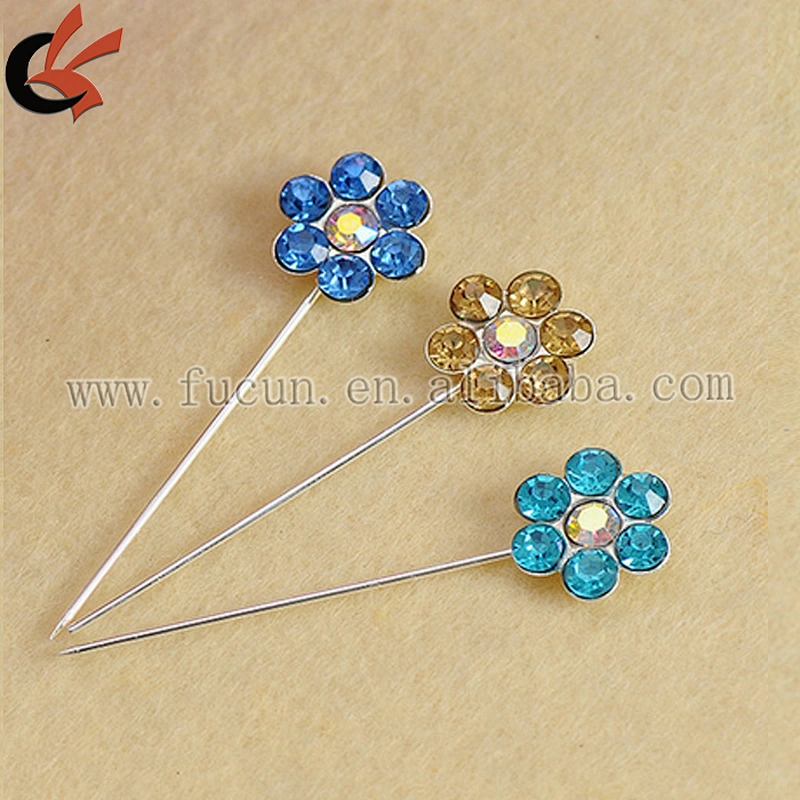 Alibaba Wholesale Fashion Rhinestone Muslim Brooch Hijab Scarf Pins