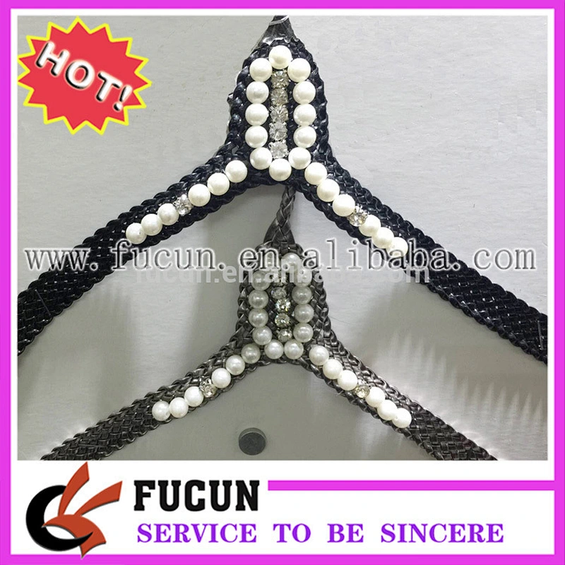 Hot sale ladies fashion shoes vamp/women's shoe ornaments materials in making slippers