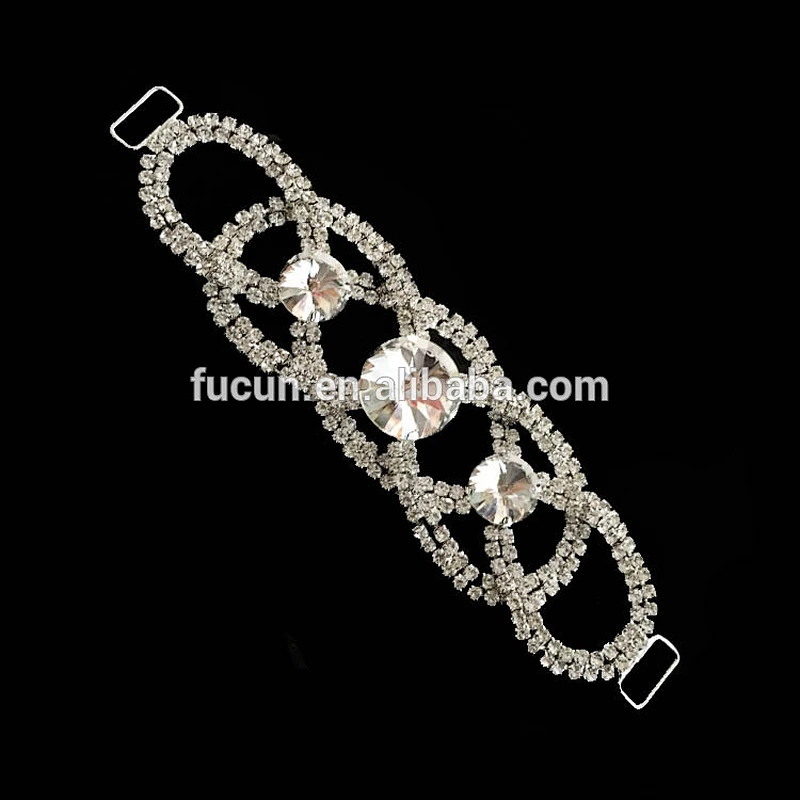 fashion high quality metal rhinestone bikini connector