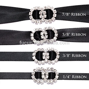 25*26mm heart Pearl rhinestone slider buckles Embellishment