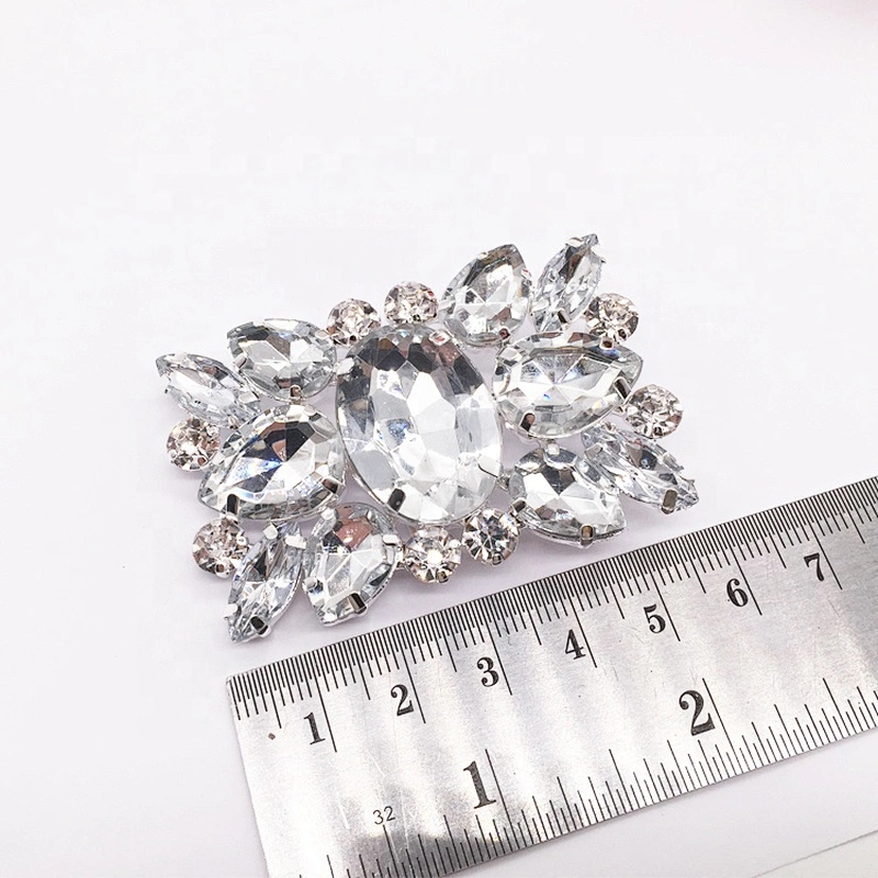 wholesale jewelry main stone acrylic crystal rhinestone fashion shoe buckle