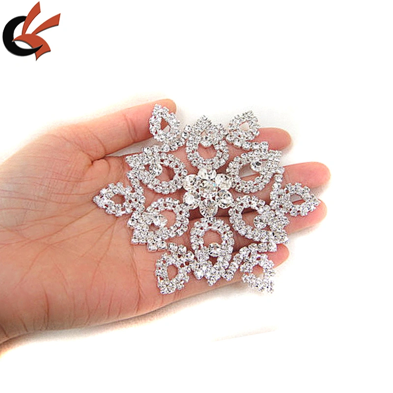 2019 New fashion round sew on rhinestone appliques for sash decoration