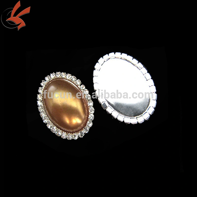 Wholesale clear rhinestone imitation pearl Brooch for Wedding card