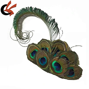 Hotsale Peacock Feather Hair Accessories Feather Hair Pad Feather Hair Band