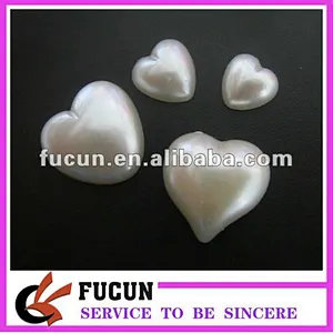 heart shaped loose pearl beads