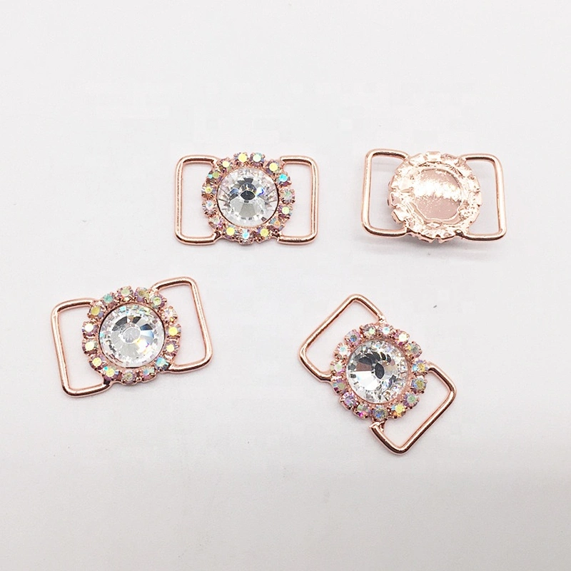 delicate little bikini competition suits rhinestone buckle connector for women swimwear
