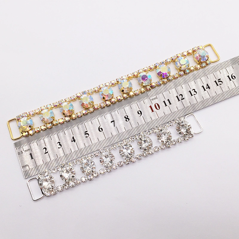 Wholesale Fashion Decorative Crystal Clear Competition Bikini Rhinestone Connector